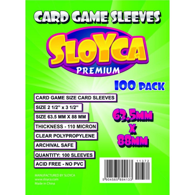 SLOYCA Koszulki Standard CCG Premium (63,5x88mm)